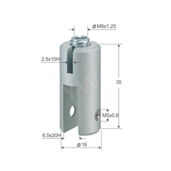 Акриловый карман показывает струбцину держателя панели системы смертной казни через повешение кабеля вертикальную бортовую
