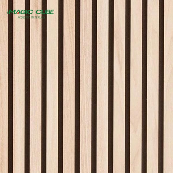 Houses Easy Cleaning Wooden Acoustic Wall Panels 3m With Black Pet Panel