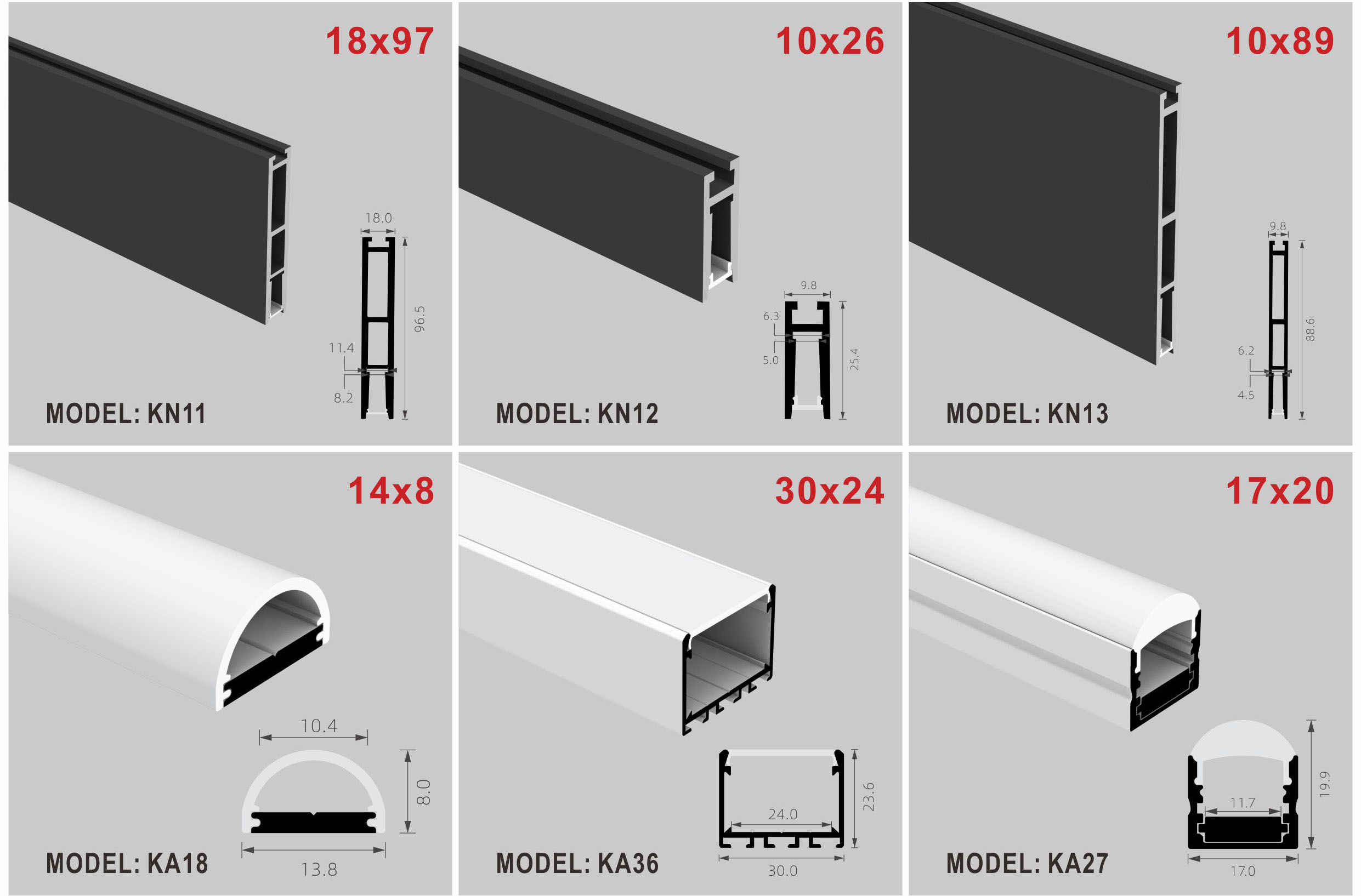 Recessed LED Profile with 6063-T5 Aluminum Alloy and Anodized Surface for Inground Installation