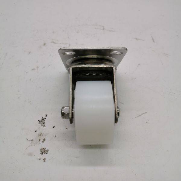 Heavy Loading 2.5″ Top Plate Swivel 304 Stainless Steel Caster with Total Brake – PA Nylon Wheel Plain Bearing Casters