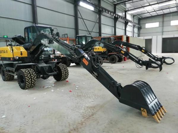Xinyuan XY75W usou a máquina escavadora Equipment, 7T usou a máquina escavadora rodada