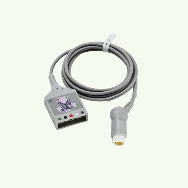 OEM Medical Consumables from China Factory 78352C 7834C 12 Pin Five-Lead ECG Main Cable Compatible with ECG Lead