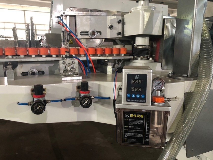 Small Size Fully Automatic Glass Edging Machine 8-motor Double-grinding And Polishing Machine