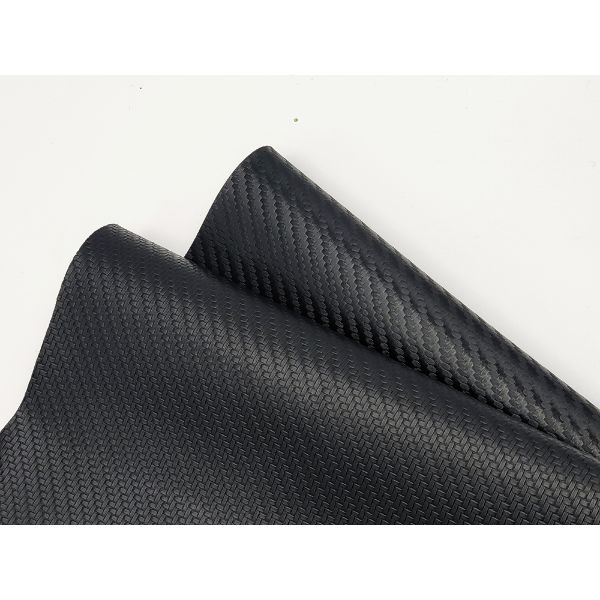Hot-sale Pvc Carbon Fiber Woven Patterns Artificial Synthetic Leather Cheap Price Chair Sofa Shoes Car Foot Mat Faux Leather