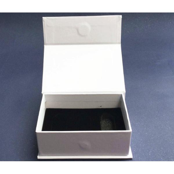 Manufacturers order white flip box, cosmetics craft flip box, jewelry packaging paper hard box