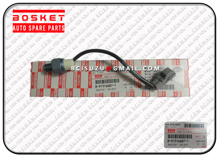 8973166871 8-97316687-1 выбранный переключатель, части тележки Isuzu NPR 4HE1 Isuzu запасные