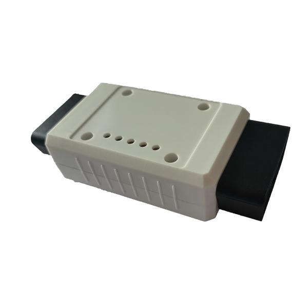 Automotive OBD2 327 Double Opening Bent Pin Gold Plated Male Female Bent Pin White Assembled Housing