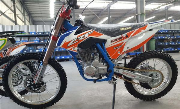 Gasoline Fuel Off Road Dirt Bike , Dirt Road Motorbike Orange Color