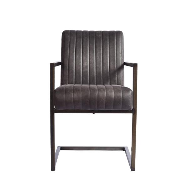 Antique Restaurant Armrest Furniture  87cm 51cm Leathaire Dining Chair
