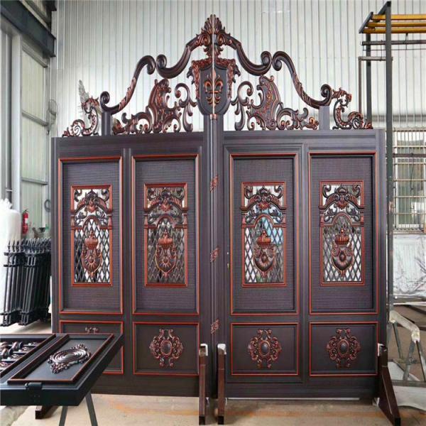 Galvanized Steel Cast Iron Door Anti Cracking Easily Assembled Black Color