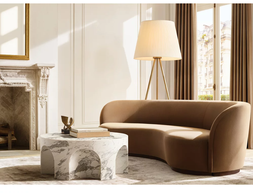 Customized Adjustable Height Brass LED Floor Lamp with 3500K Warm White Light for Hotel and Living Room
