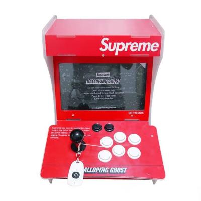 Máquina de jogo de vídeo 220V/110V retro acrílica pequena para as crianças vermelhas/cor do preto