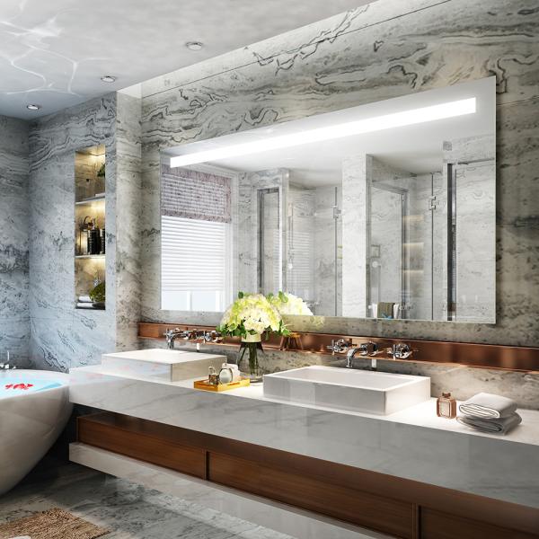 Salle de bains Wifi Magic Touch Screen Rétroviseur intelligent Lampes de bain LED Android Rétroviseur intelligent