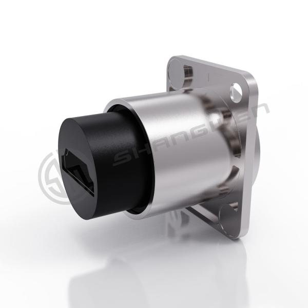 Indoor Outdoor Panel Mount Connector Female Male Ip65 Waterproof Data Cable Connector