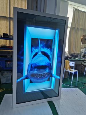 86/75 polegadas Veja através da tela LCD, painel LCD transparente Alto brilho