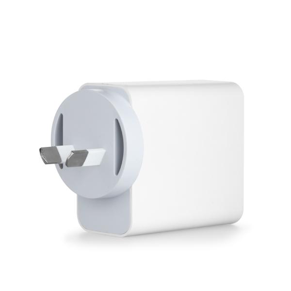 60W AU 2-Pin USB-C GaN Charger for Laptops and Phones