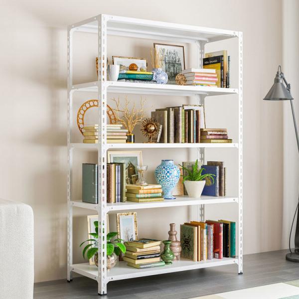 Гаража Хранилище Хранилище Сталь 5 уровень Полка Средняя работа Металлический болтless Rack