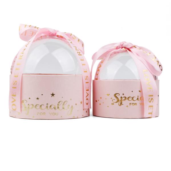 Caixa de embalagem de presentes de chocolate doce de Natal com janela de PVC Melhora a visibilidade do produto