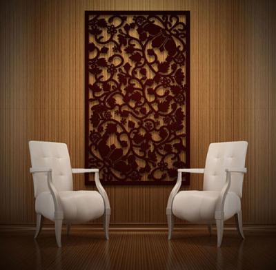 Resistindo aos divisores de sala de aço do painel com metal decorativo das luzes