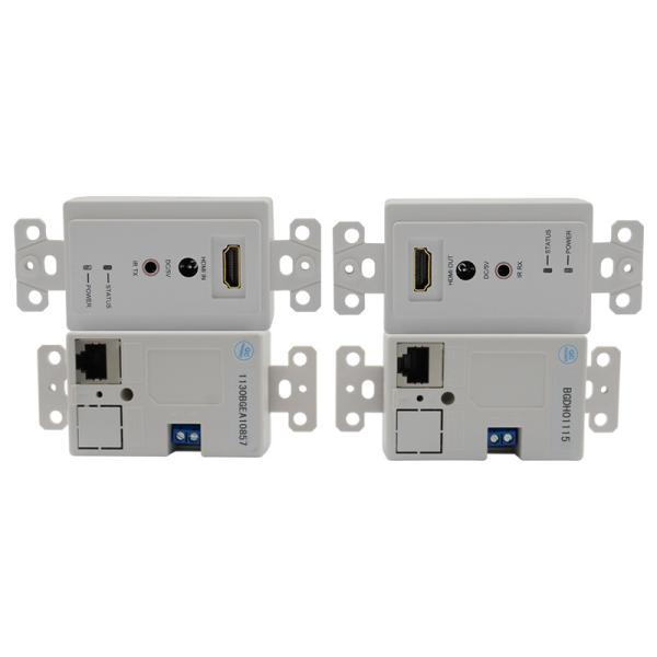 60m HDMI Wall Plate Extender Over Single Cat5e Cat 6 To Hdmi Extender Support 3D IR