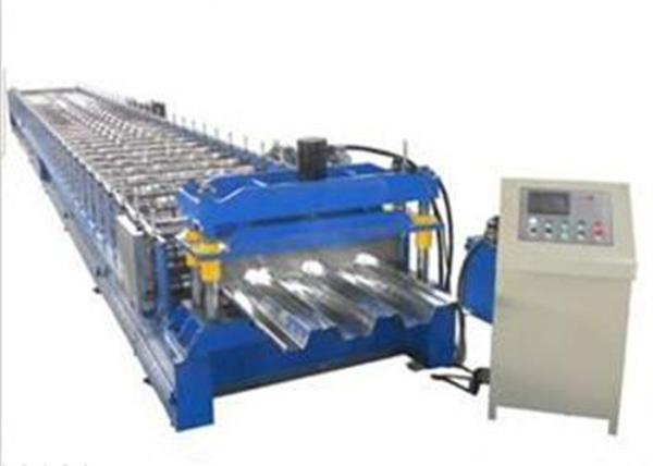 Galvanized Sheet Floor Deck Roll Forming Machine 0.8 - 1.2mm Thickness Plate