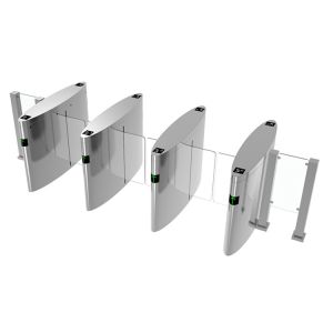 High Security Waist Height Sliding Panel Barrier Access Control Turnstile with
