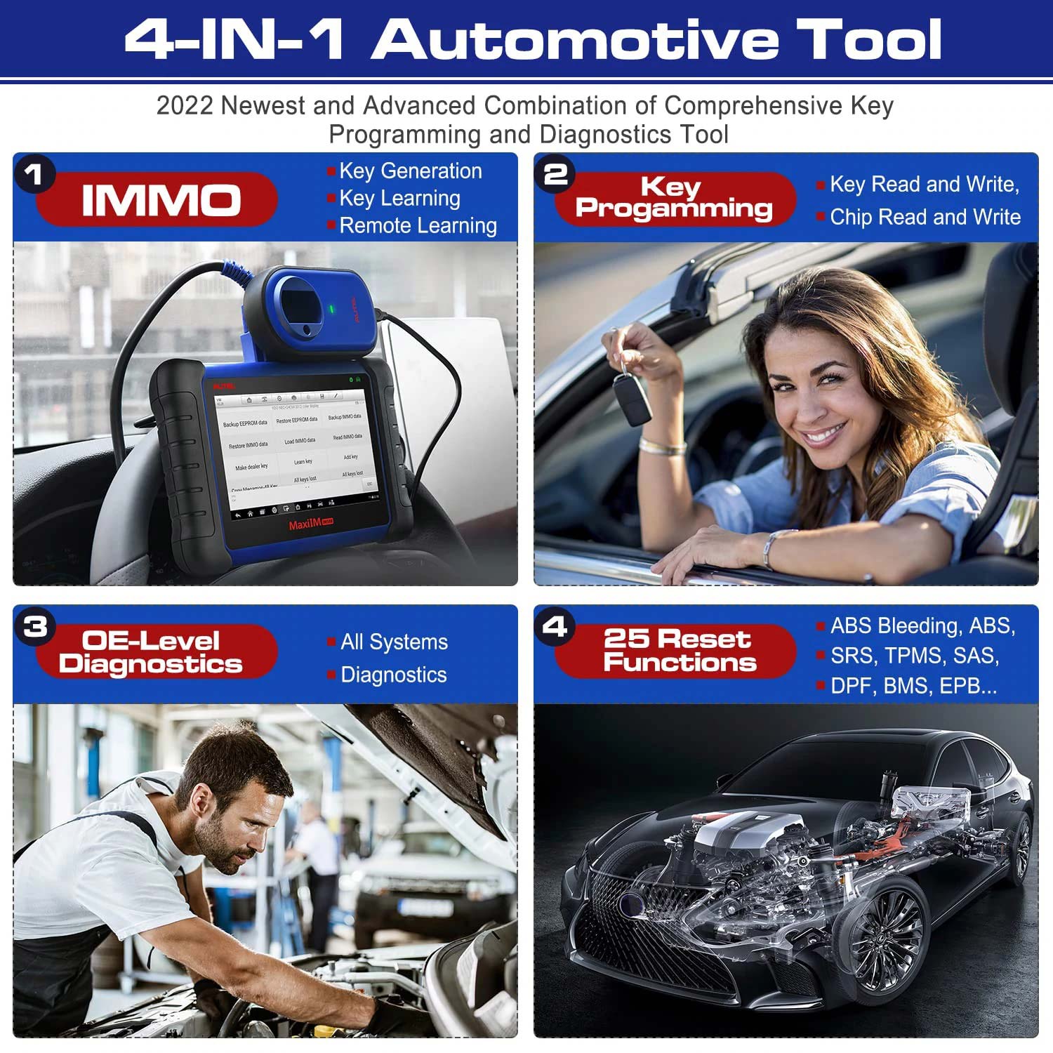 Autel MaxiIM IM508 Усовершенствованный инструмент программирования IMMO & Key с программистом XP200 Global Version