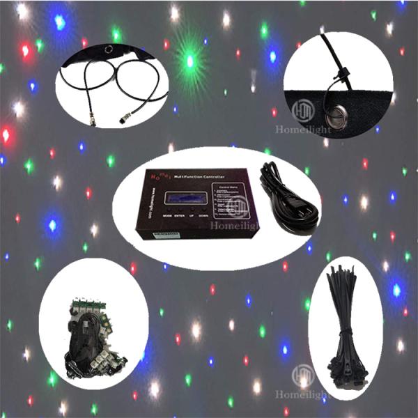 IP55 LED Video Curtain Lights Color Changing Design for Wedding