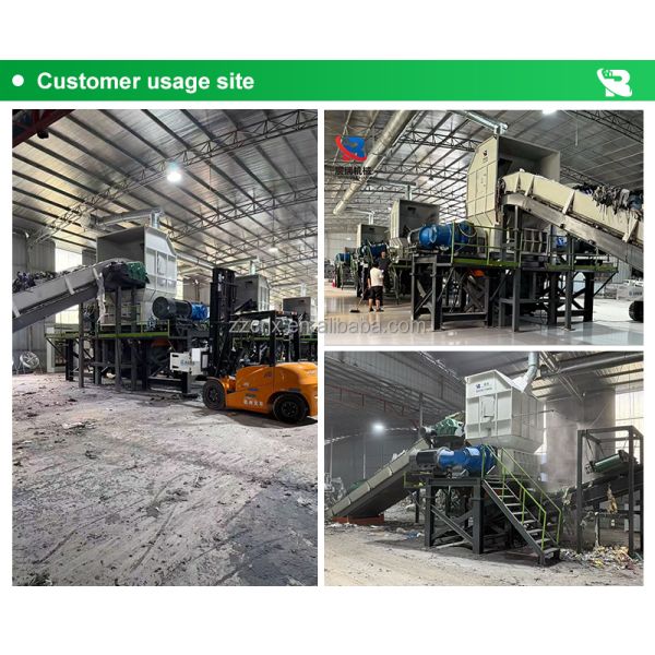 CR-1660 Large Industrial Solid Waste Shredder Effortlessly Handles All Types of Bulky Waste Materials