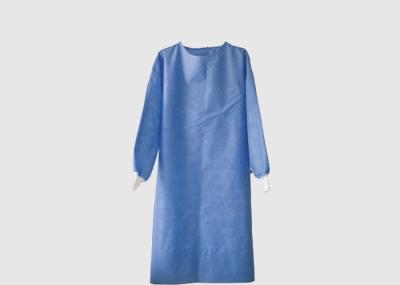 Projeto redondo do pescoço da durabilidade alta material descartável longa de SMS do vestido cirúrgico das luvas