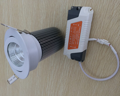 energy saving COB led ceiling downlight with dimmable led driver