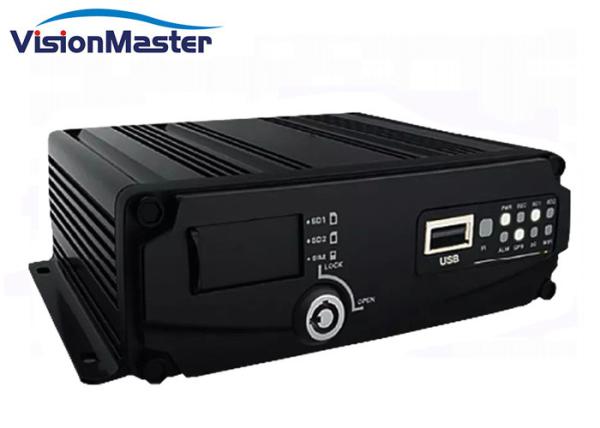 Two SD Card 4 Channel Car DVR Recorder AHD 1080P DMS PAL/NTSC TV System With GPS 4G