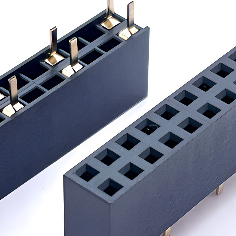 2.54mm Pitch Female Header With Empty Pin Straight Terminal O-Shape Female Connector