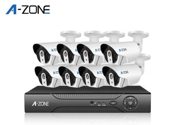 Outdoor 2MP 8 Camera Security System With Dvr High Resolution 1/4