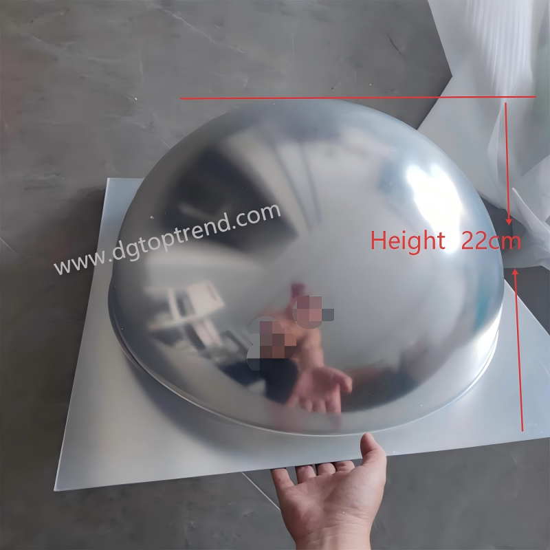 550×550mm Acrylic Convex Security Mirror 360° Full Dome Spherical PMMA