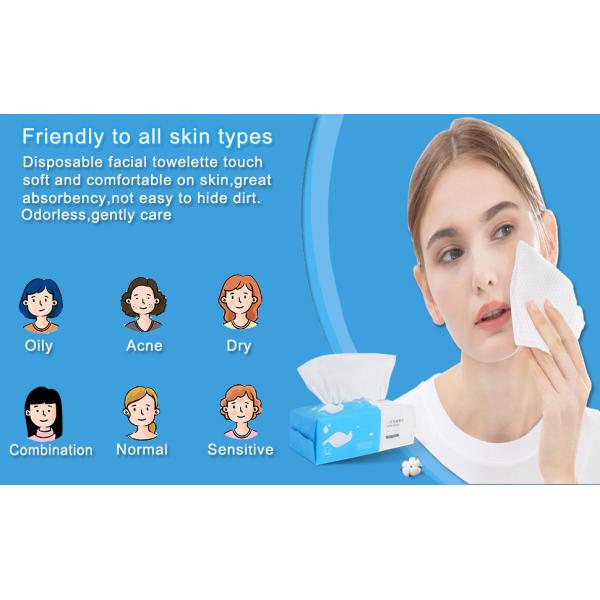 Disposable Face Towel,Cotton Dry Paper Towel, Face Wash Towel,Facial Cotton Tissue, Makeup Removal Towel, Travel Dry