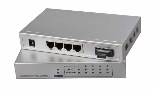 MDI / MDIX Fiber Optic Network Switch Multi mode IEEE802.3X