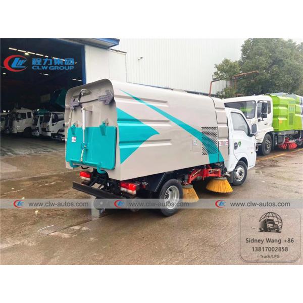 Dongfeng 2 - 3T Mini Road Sweeper Truck With 0.8cbm Water Tank And 1.7cbm Dust Tank