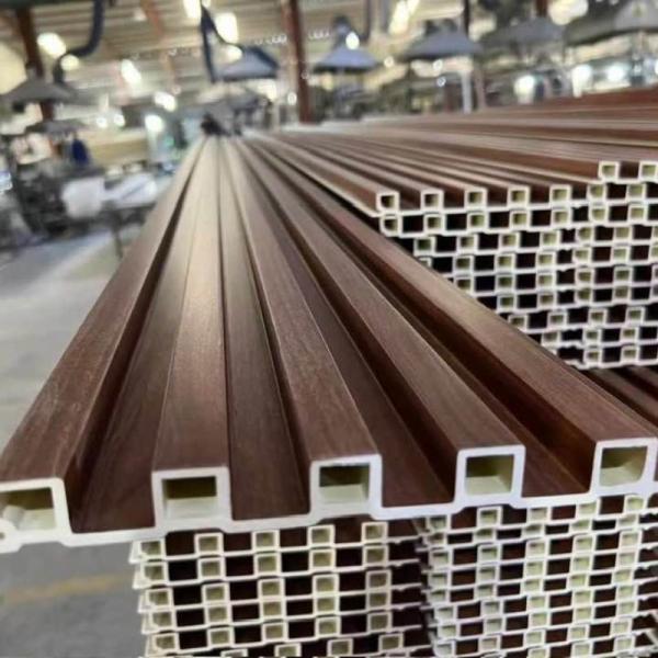 3D Insulated Slat Wood Indoor Interior PVC Decorate WPC Wall Panel for Modern Design