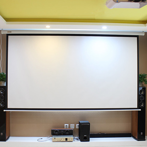 Remote Control 100 Inch Motorized Projection Screen 16:9 Electric HD Projector Screens