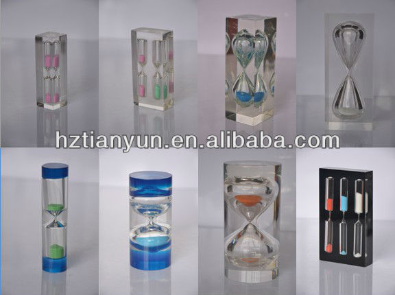 Ampulheta de plástico não quebrada 5 minutos faça você mesmo ampulheta de areia