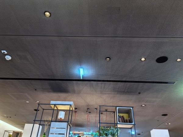 16/16/6mm Ceiling Formica Laminate Perforated Acoustic Panel Timber Soundproof Board