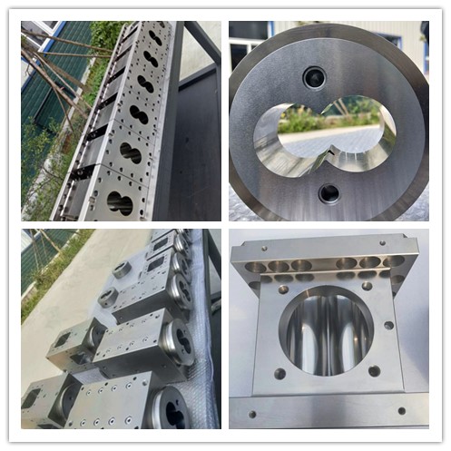 Twin Screw Extruder Screws And Barrels For Plastic , High Abrasive Resistance