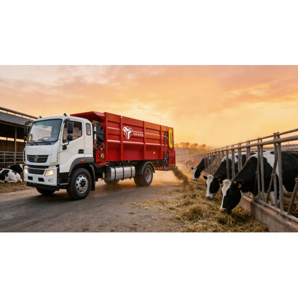 12m³ Electric Control Feeding Wagon High Efficiency Medium Large Livestock Farm Use