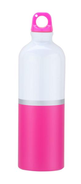 Colorblock Style Aluminum Sports Water Bottle With Cap Lid 750ml Capacity