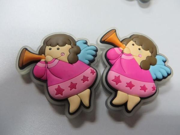 Flexible 3D Boys Girls Angel Shape PVC Fridge Magnet Sticker With Cheap Wholesale Price, For Home Decoration