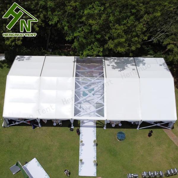 Aluminium PVC Church White Marquee Tent With Romatic Curtain For Gala
