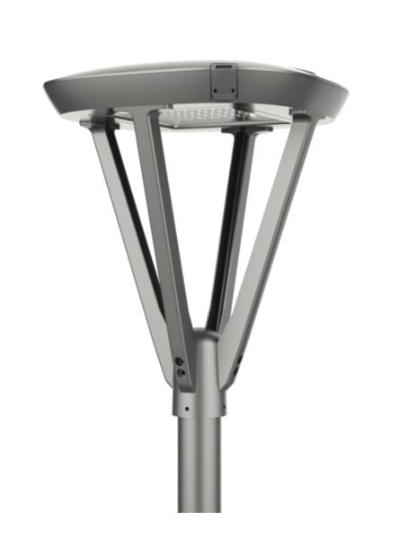 140lm/w Luminous Flux Solar Pole Lamp Garden Light in Classic European Style for Urban Lighting