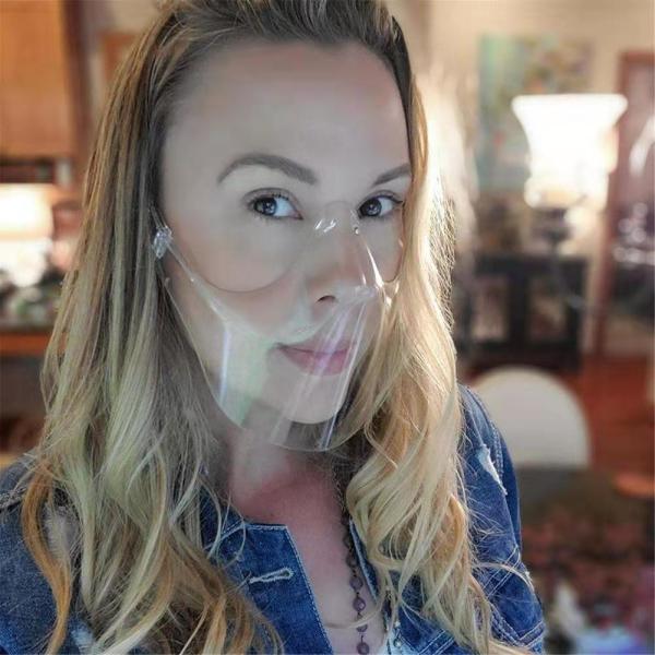 2021 New Design Adult Plastic Protective Transparent Safety  Face Shield For Sale