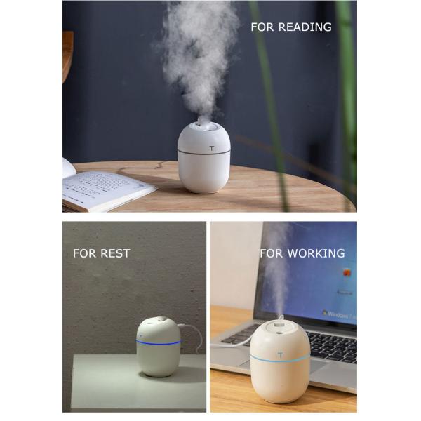 Home Colorful Bedroom Humidifier with Essential Oil Aromatherapy and LED Lights